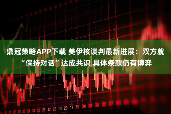 鼎冠策略APP下载 美伊核谈判最新进展：双方就“保持对话”达成共识 具体条款仍有博弈